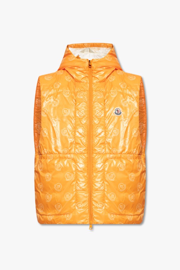 Moncler vest orange best sale